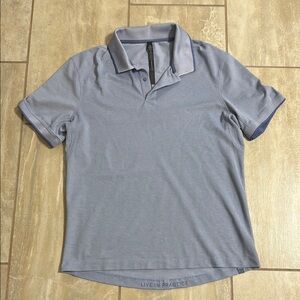 Lululemon Athletica Blue Polo Shirt Classic Design